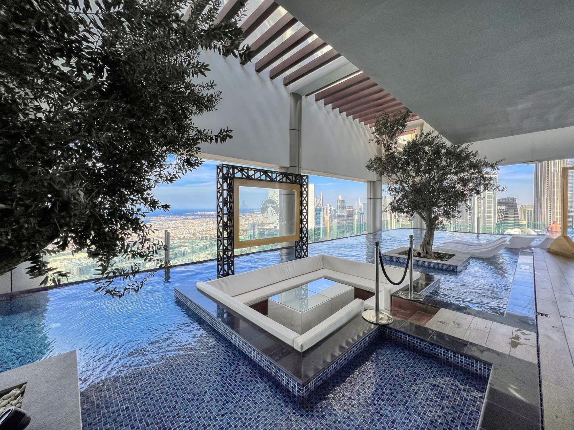 Апартаменты Highest Infinity Pool In Downtown Дубай Экстерьер фото